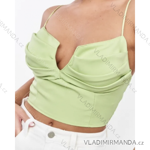 Top croptop na ramienka dámsky (S/M ONE SIZE) TALIANSKA MÓDA IMPBB232L23865