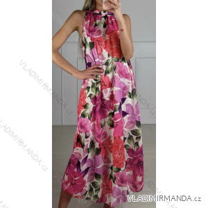 Šaty dlhé elegantné bez rukávov dámske (S/M ONE SIZE) TALIANSKA MÓDA IMPBB23U71871