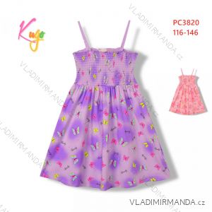 Šaty letné na ramienka detské dorast dievčenské (116-146) KUGO PC3820