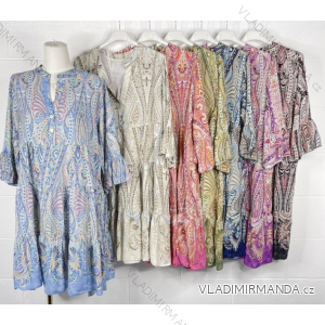 Šaty letné 3/4 rukáv dámske (S/M ONE SIZE) TALIANSKA MÓDA IMPBB23F10299A