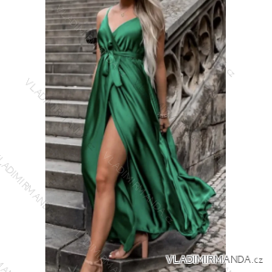 Šaty dlhé letné elegantné na ramienka dámske (S/M ONE SIZE) TALIANSKA MÓDA IMPBB23C12899