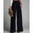 Nohavice dlhé letné dámske (S/M/L ONE SIZE) TALIANSKA MÓDA IMD23417/DUR M/L čierna