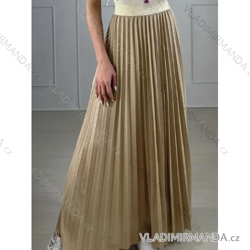 Sukňa dlhá skladaná dámska (S/M ONE SIZE) TALIANSKA MÓDA IMPBB23S4044