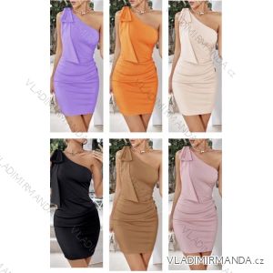 Šaty letné elegantné bez rukávov dámske (S/M ONE SIZE) TALIANSKA MÓDA IMWB23302/DU