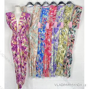 Šaty letné dlhé bez rukávu dámske (S/M ONE SIZE) TALIANSKA MÓDA IMPBB23A119222