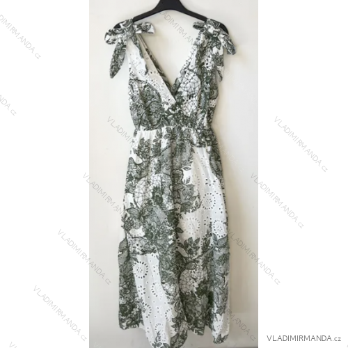 Šaty letné bez rukávu dámske (S/M ONE SIZE) TALIANSKA MÓDA IMPEM232289