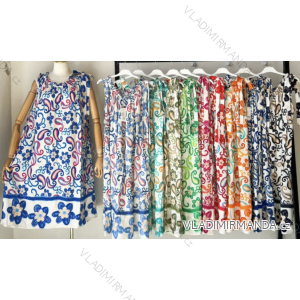 Šaty letné bez rukávu dámske (S/M ONE SIZE) TALIANSKA MÓDA IMPEM23R9716xin