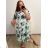 Šaty voľnočasové krátky rukáv dámske nadrozmer (XL/2XL/3XL ONE SIZE) TALIANSKA MóDA IM323LEJLA
