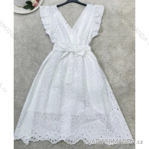 Šaty letné boho krajkové bez rukávu dámske (S/M ONE SIZE) TALIANSKA MÓDA IMPEM231165