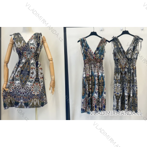 Šaty letné bez rukávov dámske (S/M ONE SIZE) INDICKÁ MÓDA IMPEM23FW81-6
