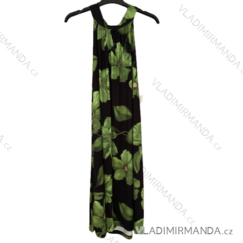 Šaty letné krátke icecool bez rukávov dámske (S/M ONE SIZE) TALIANSKA MÓDA IMM23ICECOOL-14/DUR S/M čierna