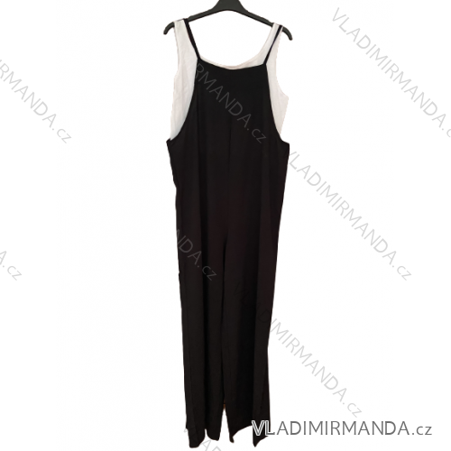 Overal dlhý na ramienka dámsky (S/M/L ONE SIZE) TALIANSKA MÓDA IMD23OVERAL/DU S/M Čierno-biela