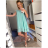 Šaty šifónové bez rukávov dámske (S/M/L ONE SIZE) TALIANSKA MÓDA IMD22494/DR tmavo ružová