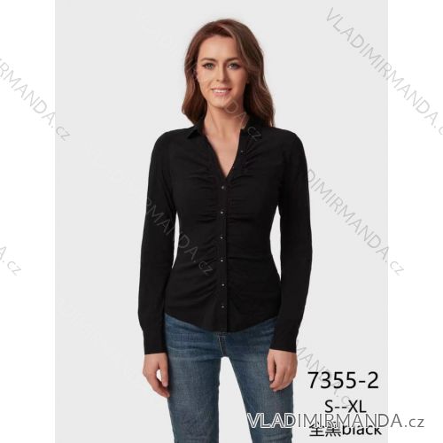 Košeľa dlhý rukáv dámska (S/M ONE SIZE) TALIANSKA MÓDA IMM23514