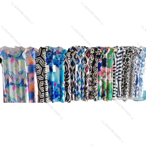 Šaty krátke letné icecool bez rukávov dámske (S/M ONE SIZE) TALIANSKA MÓDA IMM23M780A