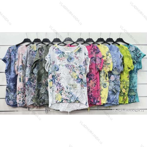 Tunika krátky rukáv dámska (S/M ONE SIZE) TALIANSKA MÓDA IMWP232481