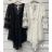 Šaty letné boho s overalem krajkové 3/4 dlhý rukáv dámske (S/M ONE SIZE) TALIANSKA MÓDA IMWAD232501