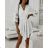 Šaty letné boho s overalem krajkové 3/4 dlhý rukáv dámske (S/M ONE SIZE) TALIANSKA MÓDA IMWAD232501