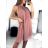 Šaty krátke letné icecool na ramínk dámske (S/M/L ONE SIZE) TALIANSKA MÓDA IMM2384269