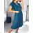 Šaty elegantný letný krátky rukáv dámske (S/M ONE SIZE) TALIANSKA MÓDA IMWGB231614