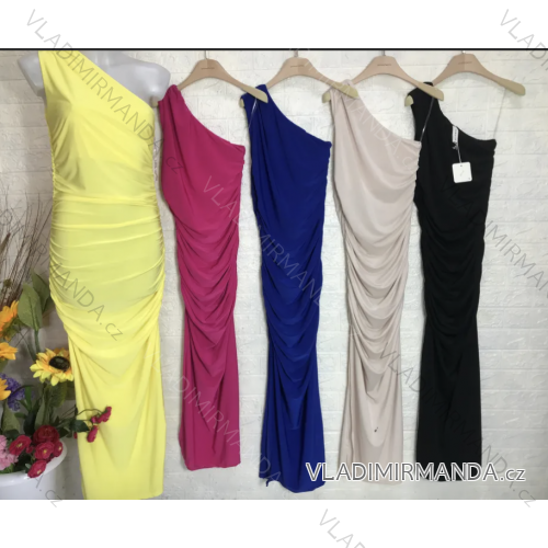 Šaty dlhé elegantné bez rukávov dámske (S/M ONE SIZE) TALIANSKA MÓDA IMPGM2323748