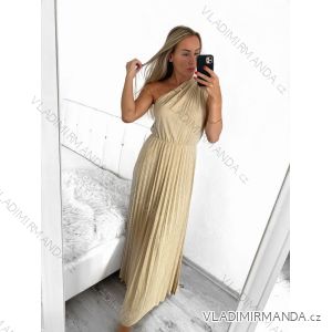 Šaty dlhé elegantné bez rukávov dámske (S/M ONE SIZE) TALIANSKA MÓDA IMM23HG5631