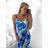 Šaty dlhé letné elegantné na ramienka dámske (S/M ONE SIZE) TALIANSKA MÓDA IMWGB232226