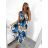 Šaty dlhé letné icecool bez rukávov dámske (S/M/L ONE SIZE) TALIANSKA MÓDA IMM23M2132-3/DU M / L modrá