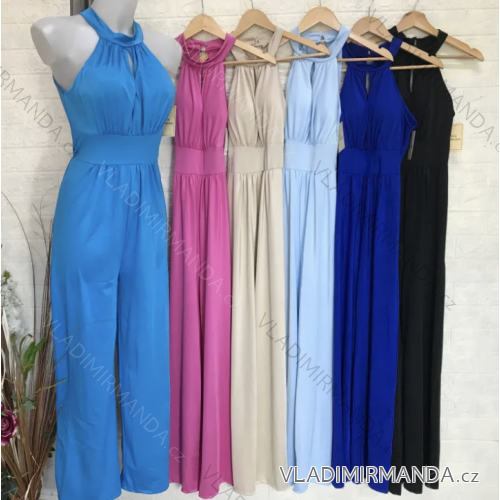 Overal dlhý elegantný bez rukávov dámsky (S/M ONE SIZE) TALIANSKA MÓDA IMPGM23148A