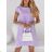 Šaty elegantný letný krátky rukáv dámske (S/M ONE SIZE) TALIANSKA MÓDA IMD23498/DU S/M červená
