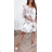Šaty letné šifónové carmen dámske (S / M ONE SIZE) TALIANSKÁ MÓDA IMWA215702