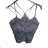 Top/tielko čipkové na ramienka dámske (S/M ONE SIZE) TALIANSKA MÓDA IMPBB22136hb/DUR S/M biela