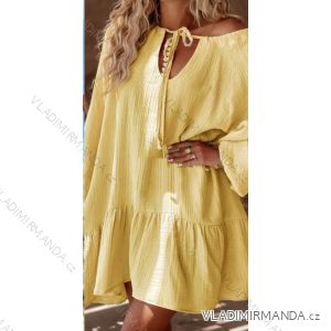 Šaty letné mušelínové dlhý rukáv dámske (S/M ONE SIZE) TALIANSKA MÓDA IMWGB232580