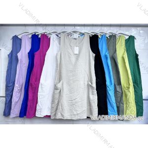 Šaty letné na ramienka dámske (S/M ONE SIZE) TALIANSKA MÓDA IMWC232587