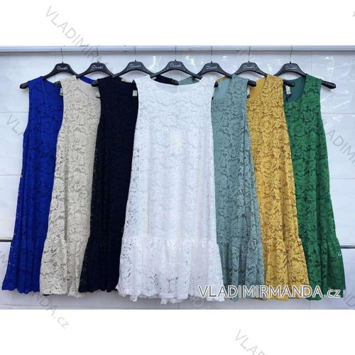 Šaty letné krajkové boho bez rukávu dámske (S/M ONE SIZE) TALIANSKA MÓDA IMWC232594