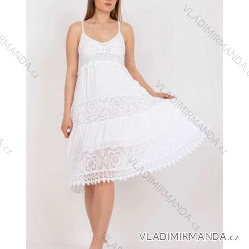 Šaty letné krajkové boho na ramienka dámske (S/M ONE SIZE) TALIANSKA MÓDA IMWC232595