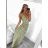 Šaty letné dlhé icecool na ramienka dámske (M/L, XL/2XL) TALIANSKA MODA IMB23F901