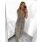Šaty dlhé letné bez rukávu dámske (M/L, XL/2XL) TALIANSKA MODA IMB23F909