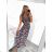 Šaty dlhé letné bez rukávu dámske (M/L, XL/2XL) AINUOSI TALIANSKA MODA IMB23F908