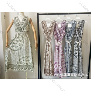 Šaty letné bez rukávu dámske (S/M ONE SIZE) TALIANSKA MÓDA IMPEM2323182