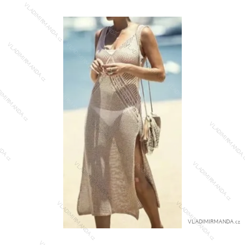 Šaty letné bez rukávu dámske (S/M ONE SIZE) TALIANSKA MÓDA IMPEM2320590