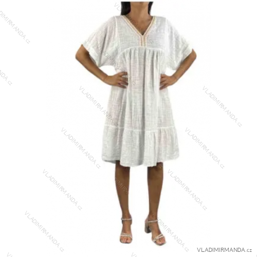 Šaty letné oversize krátky rukáv dámske (S/M/L/XL ONE SIZE) TALIANSKA MÓDA IMP168232510