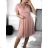 Šaty elegantné spoločenské krátky rukáv dámske (S/M/L/XL ONE SIZE) TALIANSKA MÓDA IMPSH2435891V zelená S/ML/XL