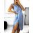 Šaty letné saténové elegantné bez rukávov dámske (S/M ONE SIZE) TALIANSKA MÓDA IMPGM238449