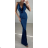 Šaty dlhé letné elegantné bez rukávov dámske (S/M ONE SIZE) TALIANSKA MÓDA IMPBB23C29640