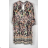 Šaty letné 3/4 rukáv dámske (S/M ONE SIZE) TALIANSKA MÓDA IMPBB23F10299C
