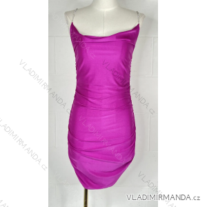 Šaty letné elegantné na ramienka dámske (S/M ONE SIZE) TALIANSKA MÓDA IMPBB23H6083