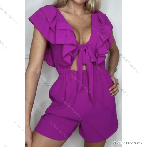 Overal krátky bez rukávu dámsky (S/M ONE SIZE) TALIANSKA MÓDA IMPBB23D08028