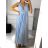 Šaty dlhé letné elegantné spoločenské bez rukávov dámske (S/M ONE SIZE) TALIANSKA MÓDA IMPSH237554