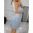 Šaty spoločenské bez rukávov dámske (S/M ONE SIZE) TALIANSKA MÓDA IMPSH2435901 biela S / M